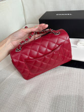 Load image into Gallery viewer, Chanel series 24 17B collection Red Caviar SHW Mini rectangular Flap Bag