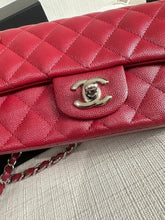 Load image into Gallery viewer, Chanel series 24 17B collection Red Caviar SHW Mini rectangular Flap Bag