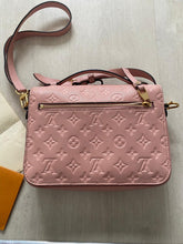 Load image into Gallery viewer, Louis Vuitton Pochette Metis in Rose Poudre Monogram Empreinte with Gold hardware
