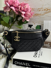 Load image into Gallery viewer, Chanel series 28 Black Calf skin LGHW Waist & Bum Bag