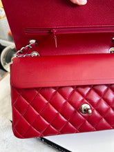Load image into Gallery viewer, Chanel series 16 12A Collection Red Caviar SHW Medium ML Timeless Classic Double Flap Bag