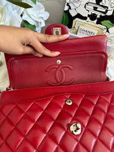 Load image into Gallery viewer, Chanel series 16 12A Collection Red Caviar SHW Medium ML Timeless Classic Double Flap Bag