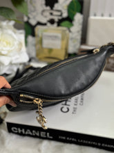 Load image into Gallery viewer, Chanel series 28 Black Calf skin LGHW Waist & Bum Bag