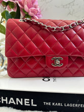 Load image into Gallery viewer, Chanel series 16 12A Collection Red Caviar SHW Medium ML Timeless Classic Double Flap Bag