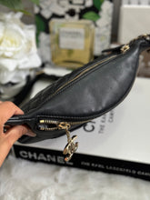 Load image into Gallery viewer, Chanel series 28 Black Calf skin LGHW Waist & Bum Bag