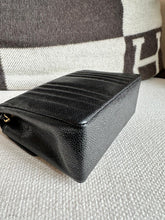Load image into Gallery viewer, Chanel series 2 Black Caviar 24K GHW Vintage Mademoiselle Mini Flap Bag