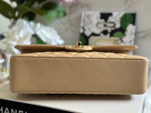 Load image into Gallery viewer, Chanel Beige Clair GHW Medium ML Timeless Classic double flap bag (2021)
