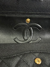 Load image into Gallery viewer, Chanel series 13 (2010) Black Caviar GHW Medium ML Timeless Classic Double Flap Bag