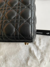 Load image into Gallery viewer, Dior Lady Dior Black Lambskin GHW Size Small with Black Leather Detachable Strap