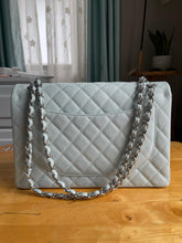 Load image into Gallery viewer, Chanel Blue Caviar SHW Maxi Classic Double Flap Bag