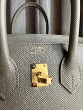 Load image into Gallery viewer, Hermes Birkin 25 Gris Etain Epsom Sellier Gold Hardware Stamp B 2023
