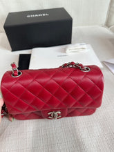 Load image into Gallery viewer, Chanel series 24 17B collection Red Caviar SHW Mini rectangular Flap Bag