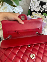 Load image into Gallery viewer, Chanel series 16 12A Collection Red Caviar SHW Medium ML Timeless Classic Double Flap Bag