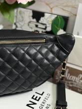 Load image into Gallery viewer, Chanel series 28 Black Calf skin LGHW Waist & Bum Bag