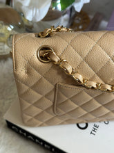 Load image into Gallery viewer, Chanel Beige Clair GHW Medium ML Timeless Classic double flap bag (2021)