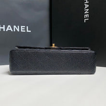 Load image into Gallery viewer, Chanel series 24 circa 2017 Black Caviar GHW Medium ML Timeless Classic Double Flap Bag
