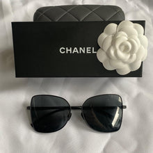 Load image into Gallery viewer, Chanel Titanium Butterfly Sunglasses