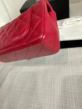 Load image into Gallery viewer, Chanel series 24 17B collection Red Caviar SHW Mini rectangular Flap Bag