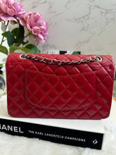 Load image into Gallery viewer, Chanel series 16 12A Collection Red Caviar SHW Medium ML Timeless Classic Double Flap Bag