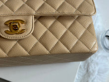 Load image into Gallery viewer, Chanel Beige Clair GHW Medium ML Timeless Classic double flap bag (2021)