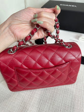 Load image into Gallery viewer, Chanel series 24 17B collection Red Caviar SHW Mini rectangular Flap Bag