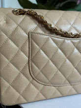 Load image into Gallery viewer, Chanel Beige Clair GHW Medium ML Timeless Classic double flap bag (2021)