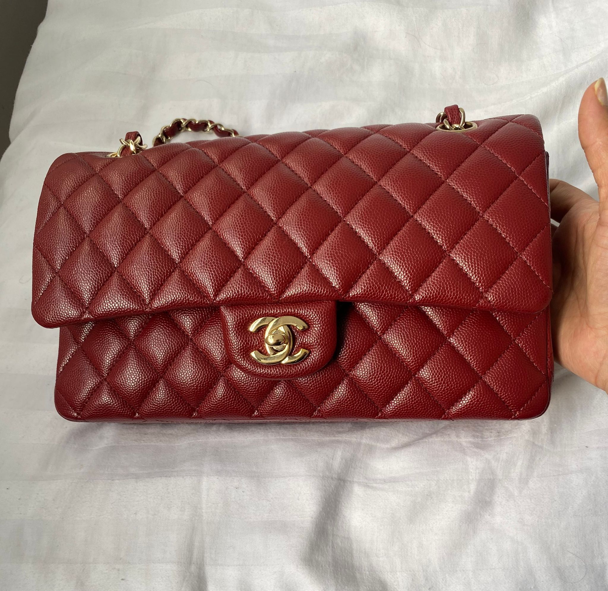 Chanel classic cheap bag caviar