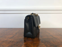 Load image into Gallery viewer, Chanel series 2 Black Caviar 24K GHW Vintage Mademoiselle Mini Flap Bag
