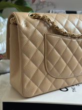 Load image into Gallery viewer, Chanel Beige Clair GHW Medium ML Timeless Classic double flap bag (2021)