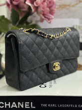 Load image into Gallery viewer, Chanel series 13 (2010) Black Caviar GHW Medium ML Timeless Classic Double Flap Bag