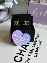 Load image into Gallery viewer, Chanel 21A Mini Gold Earrings

