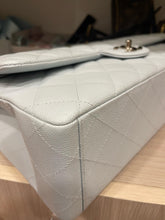 Load image into Gallery viewer, Chanel Blue Caviar SHW Maxi Classic Double Flap Bag