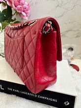 Load image into Gallery viewer, Chanel series 16 12A Collection Red Caviar SHW Medium ML Timeless Classic Double Flap Bag