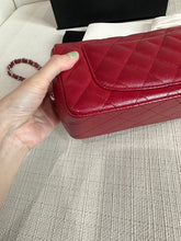 Load image into Gallery viewer, Chanel series 24 17B collection Red Caviar SHW Mini rectangular Flap Bag