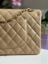 Load image into Gallery viewer, Chanel Beige Clair GHW Medium ML Timeless Classic double flap bag (2021)