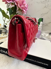 Load image into Gallery viewer, Chanel series 16 12A Collection Red Caviar SHW Medium ML Timeless Classic Double Flap Bag