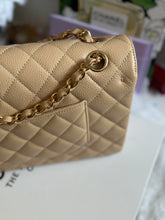 Load image into Gallery viewer, Chanel Beige Clair GHW Medium ML Timeless Classic double flap bag (2021)