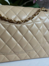 Load image into Gallery viewer, Chanel Beige Clair GHW Medium ML Timeless Classic double flap bag (2021)