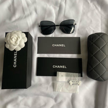 Load image into Gallery viewer, Chanel Titanium Butterfly Sunglasses