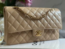Load image into Gallery viewer, Chanel Beige Clair GHW Medium ML Timeless Classic double flap bag (2021)