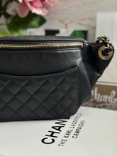 Load image into Gallery viewer, Chanel series 28 Black Calf skin LGHW Waist & Bum Bag