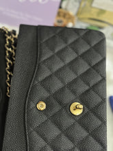 Load image into Gallery viewer, Chanel series 13 (2010) Black Caviar GHW Medium ML Timeless Classic Double Flap Bag