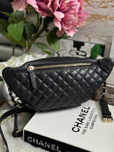 Load image into Gallery viewer, Chanel series 28 Black Calf skin LGHW Waist & Bum Bag