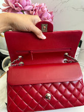 Load image into Gallery viewer, Chanel series 16 12A Collection Red Caviar SHW Medium ML Timeless Classic Double Flap Bag