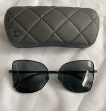 Load image into Gallery viewer, Chanel Titanium Butterfly Sunglasses