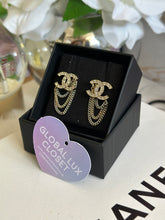 Load image into Gallery viewer, Chanel 21S LGHW Multi Chain Gold Tone Earrings
