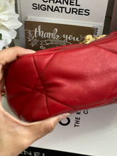 Load image into Gallery viewer, Chanel 19 Size Small from series 29 20C 2020 Cruise Collection Red Lambskin Mixed HW Flap Bag
