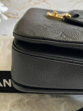 Load image into Gallery viewer, Louis Vuitton Pochette Metis Black Emprinte Leather Monogram Flap Bag