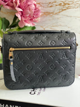 Load image into Gallery viewer, Louis Vuitton Pochette Metis Black Emprinte Leather Monogram Flap Bag
