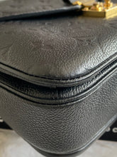 Load image into Gallery viewer, Louis Vuitton Pochette Metis Black Emprinte Leather Monogram Flap Bag